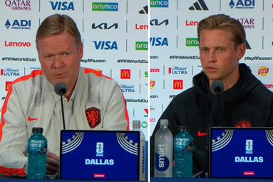 Ronald Koeman en Frenkie de Jong blikken vooruit op Nederland - Japan