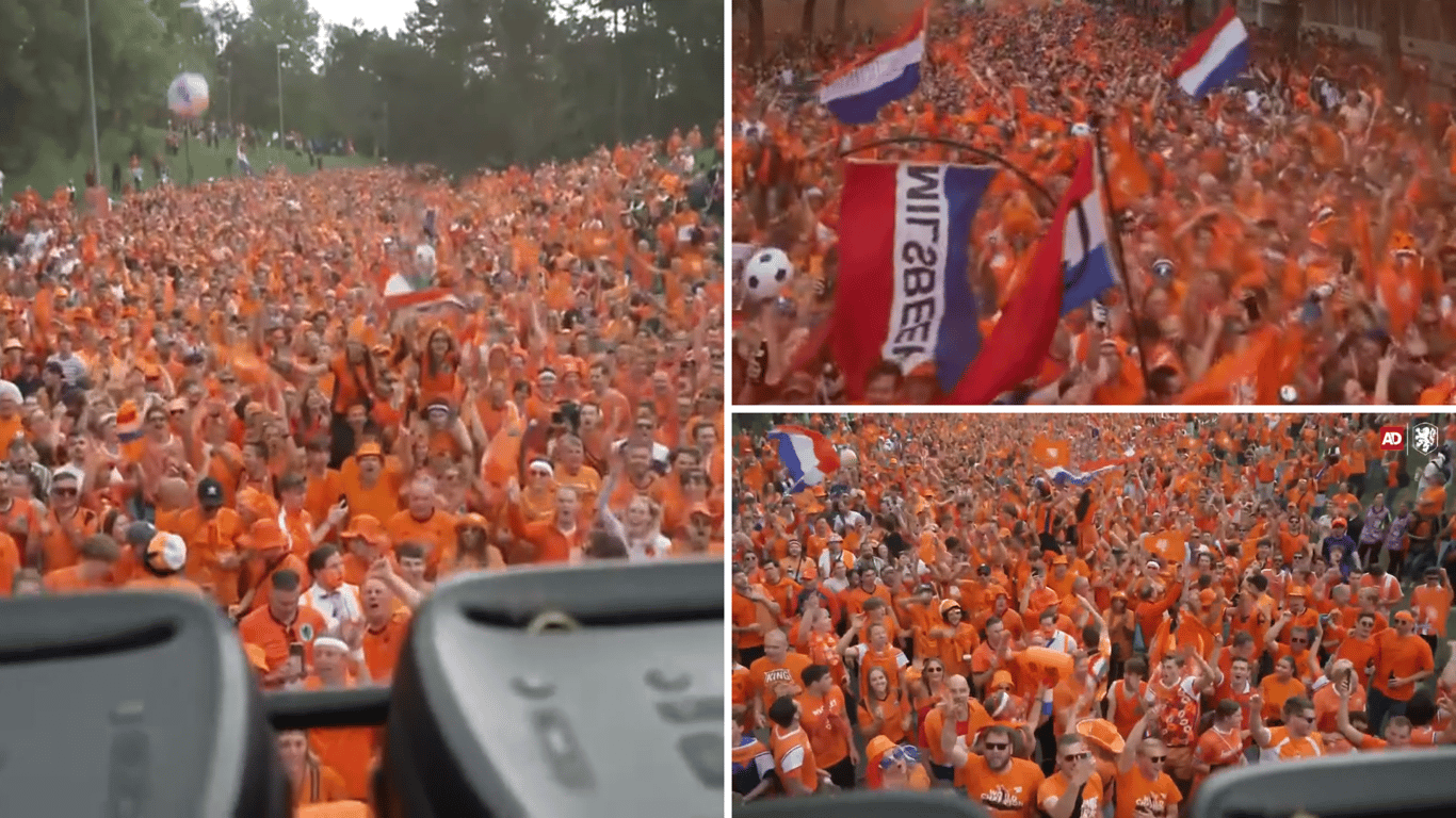 Oranjefans in München maken zich op voor Roemenië - Nederland