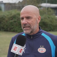 Peter Bosz voor de camera van ESPN