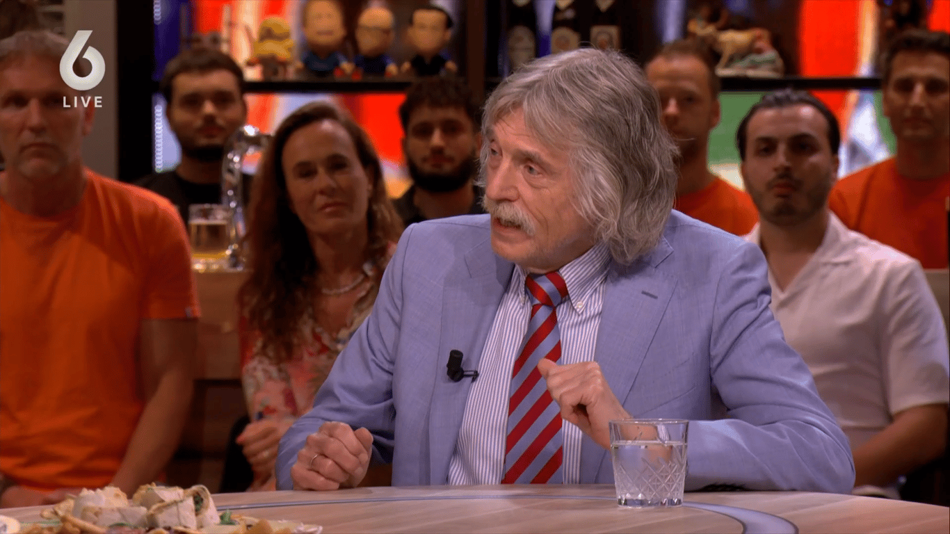 Johan Derksen bij Vandaag Inside Oranje op SBS 6