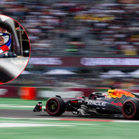 Max Verstappen tijdens de GP van Mexico