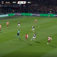 Wedstrijdbeeld Feyenoord - Aston Villa