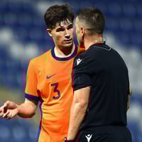 Wouter Goes baalt van het gelijkspel van Jong Oranje tegen Bosnië-Herzegovina