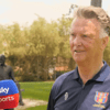 Louis van Gaal in gesprek met Sky Sports