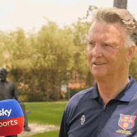 Louis van Gaal in gesprek met Sky Sports