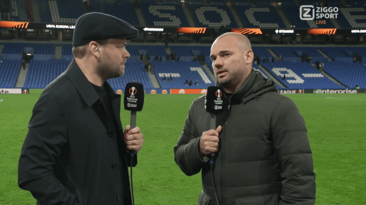 Wytse van der Goot en Wesley Sneijder
