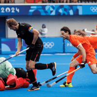 Nederland - Duitsland, hockey, Oranje, Olympische Spelen