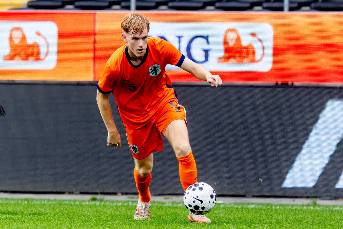 Mats Rots in actie voor Jong Oranje