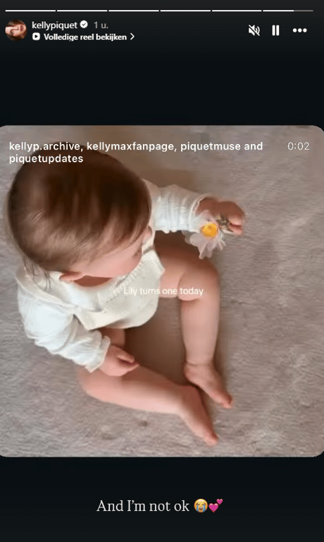 Lily, kind van Max Verstappen