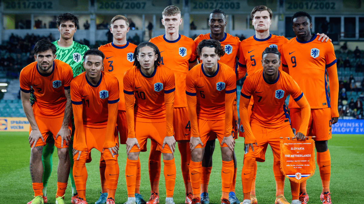 De basiself van Jong Oranje voor de oefeninterland tegen Jong Slowakije