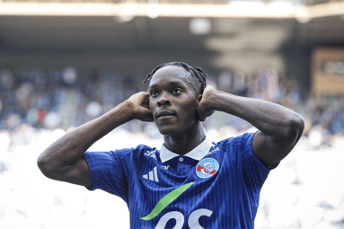 Emanuel Emegha scoort voor RC Strasbourg