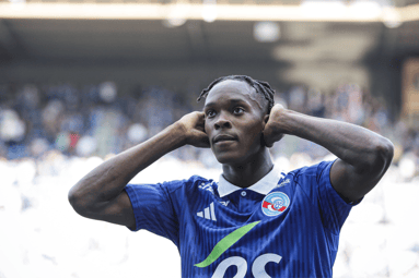 Emanuel Emegha scoort voor RC Strasbourg