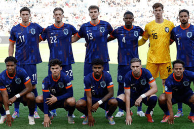 De opstelling van Jong Oranje tegen Jong Portugal