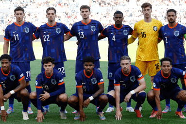 De opstelling van Jong Oranje tegen Jong Portugal