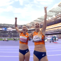 Fleur Jong, Kimberly Alkemade, Marlène van Gansewinkel, atletiek, goud, Paralympische Spelen, 100 meter, TeamNL