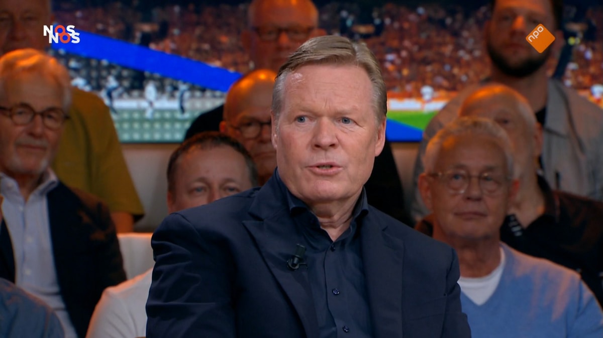 Ronald Koeman bij Studio Voetbal