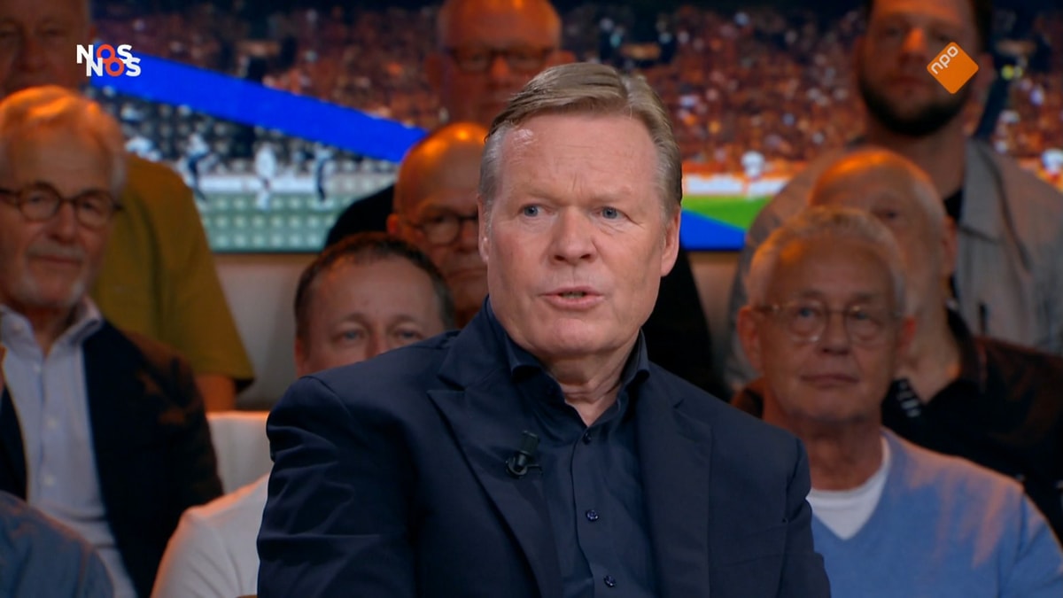 Ronald Koeman bij Studio Voetbal