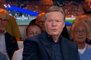 Ronald Koeman bij Studio Voetbal