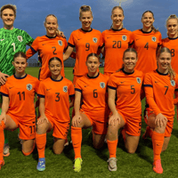 De opstelling van Oranje Onder-19 tegen Schotland