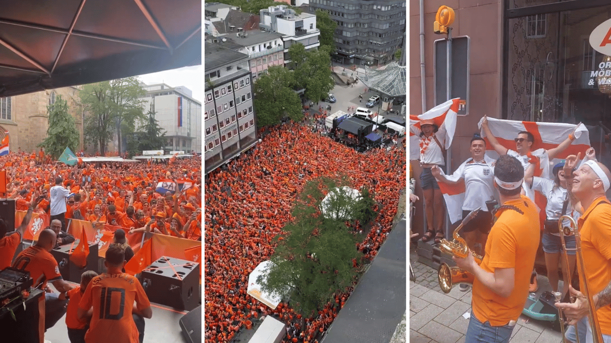 Tienduizenden Oranjefans veroveren Dortmund