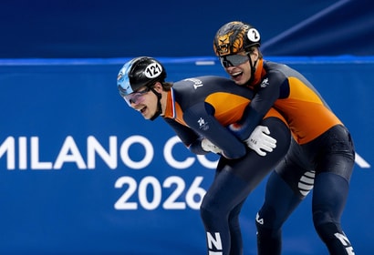 Jens en Melle van 't Wout vieren feest