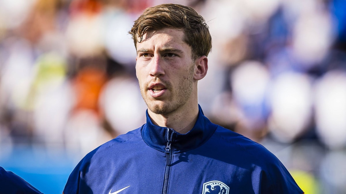 Robin Roefs op het EK O21 met Jong Oranje