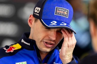 Teleurstelling bij Max Verstappen