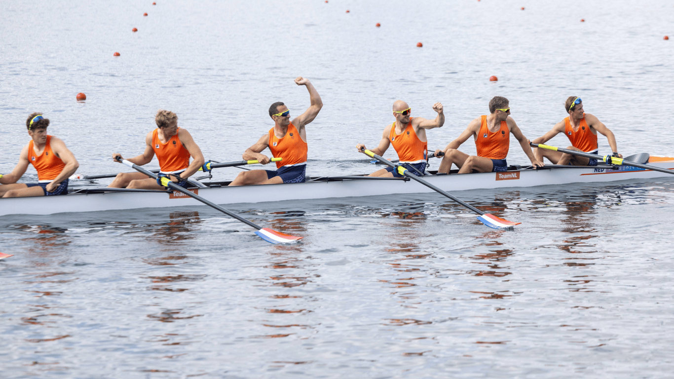 Holland-Acht, roeien, zilver, TeamNL, Olympische Spelen, Parijs 2024