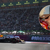 Max Verstappen tijdens de GP van Mexico