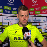 Andries Noppert voor de camera van ESPN