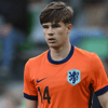Wouter Goes in het shirt van Jong Oranje