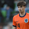 Wouter Goes in het shirt van Jong Oranje