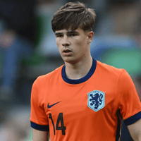 Wouter Goes in het shirt van Jong Oranje