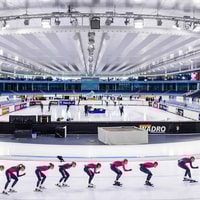 Thialf, het decor van het NK Sprint en het NK Allround