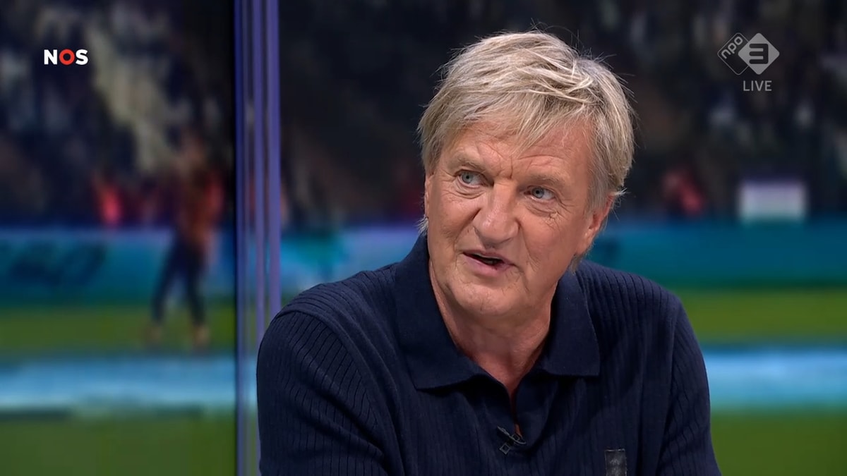 Wim Kieft in de studio van de NOS