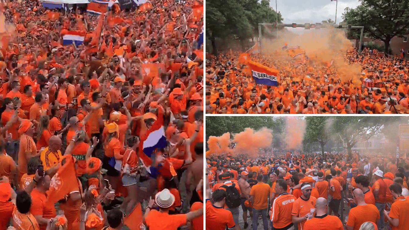 Tienduizenden Oranjefans in Berlijn