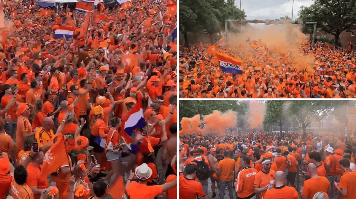 Tienduizenden Oranjefans in Berlijn