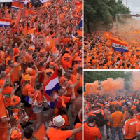 Tienduizenden Oranjefans in Berlijn