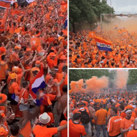 Tienduizenden Oranjefans in Berlijn