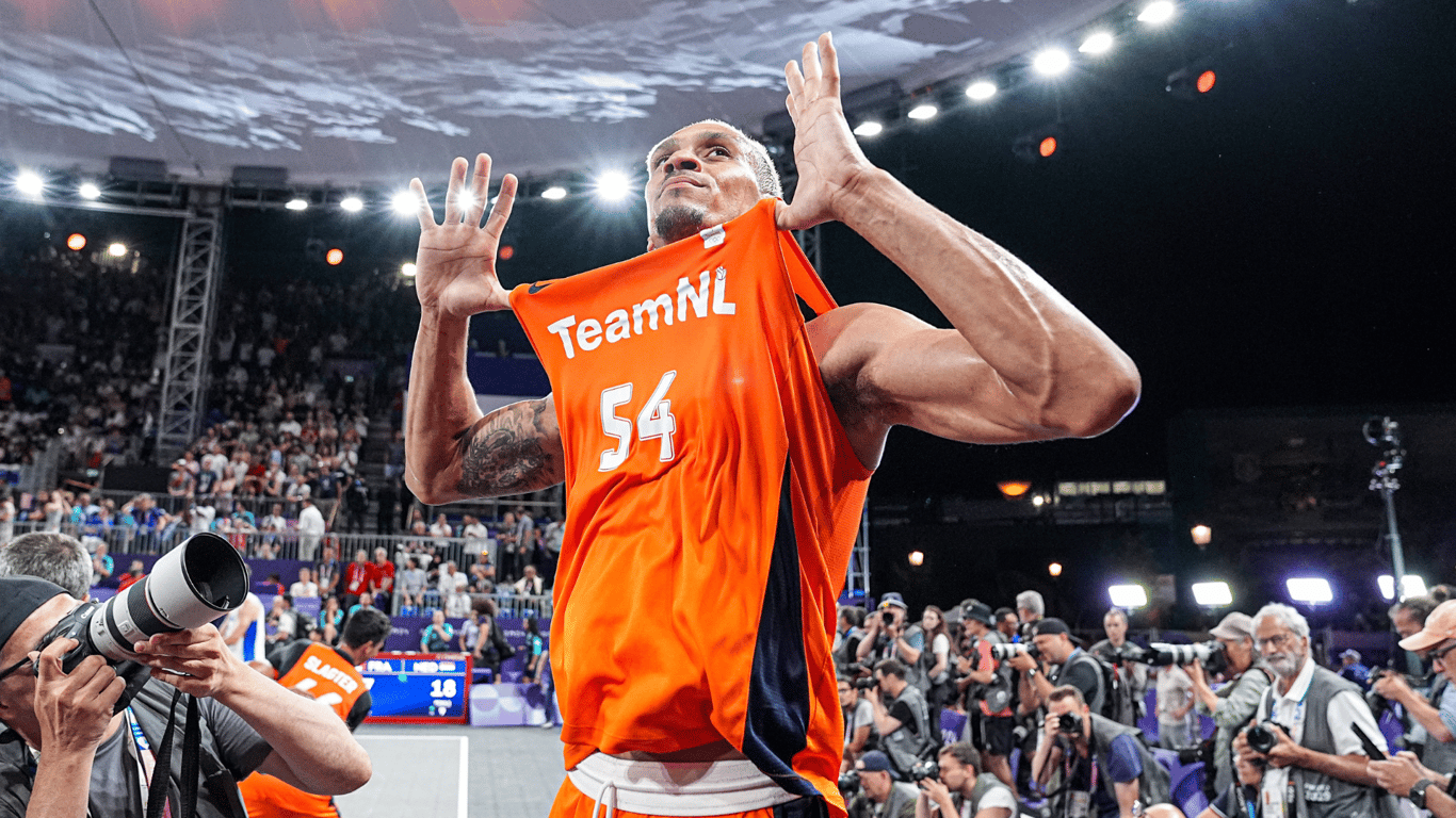 3x3-basketbal, Worthy de Jong, goud, Olympische Spelen, Parijs2024, TeamNL