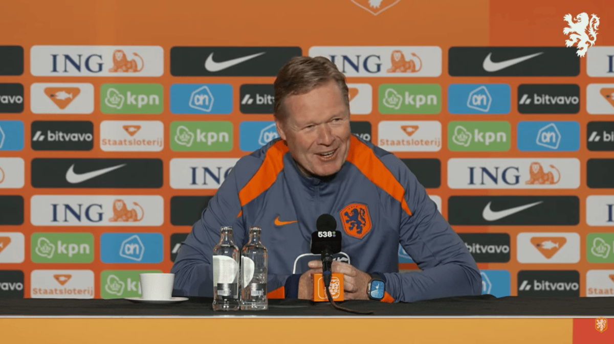 Ronald Koeman, bondscoach van het Nederlands elftal