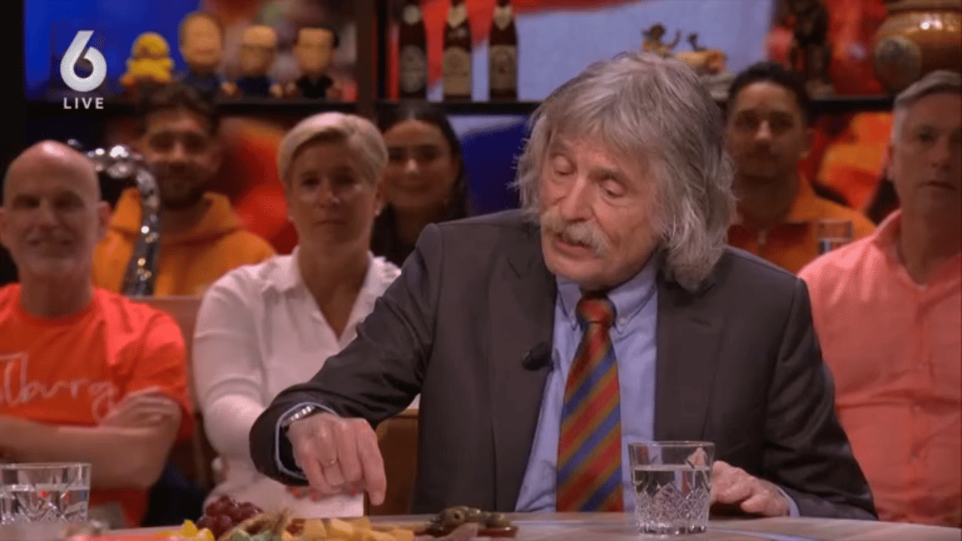 Johan Derksen bij Vandaag Inside Oranje op SBS 6