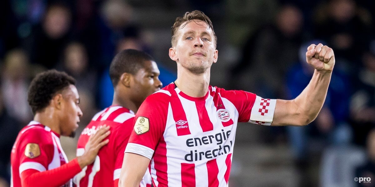 Luuk de Jong in het shirt van PSV
