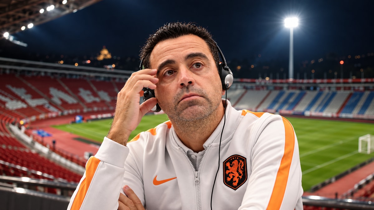 Xavi Hernández in aanloop naar Servië - Nederland