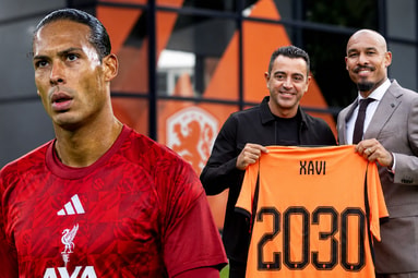Virgil van Dijk, Xavi Hernández en Nigel de Jong