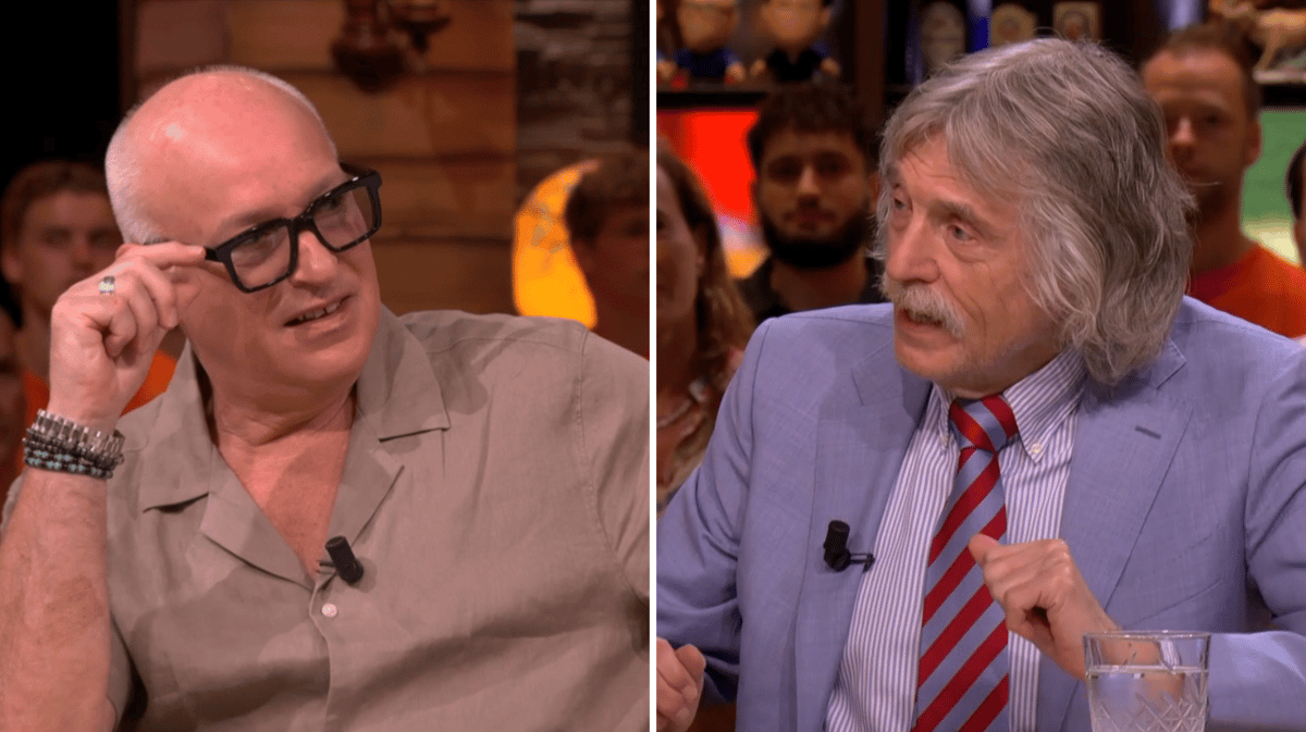 Johan Derksen en René van der Gijp bij Vandaag Inside Oranje op SBS 6