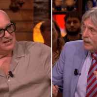 Johan Derksen en René van der Gijp bij Vandaag Inside Oranje op SBS 6