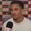 Justin Kluivert voor de camera van ESPN