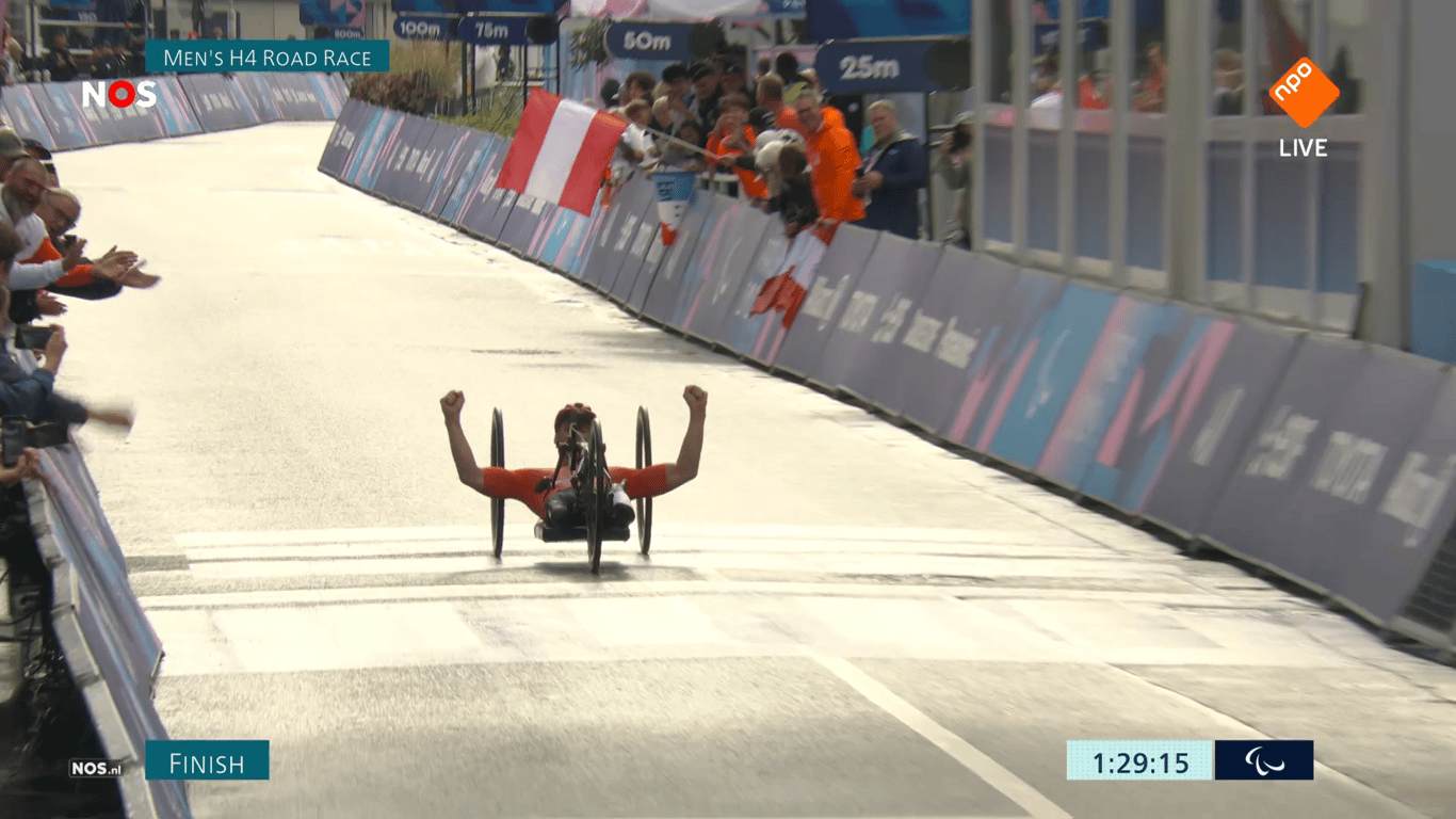 Jetze Plat, goud, TeamNL, Paralympische Spelen, handbiken, wielrennen