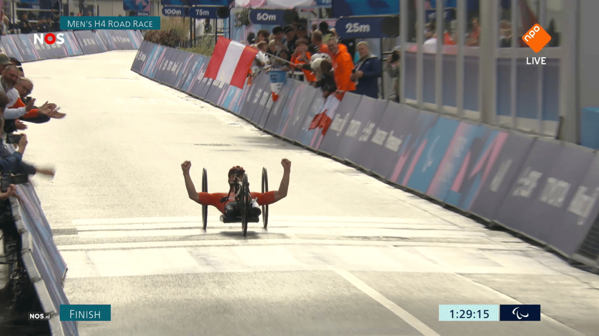 Jetze Plat, goud, TeamNL, Paralympische Spelen, handbiken, wielrennen